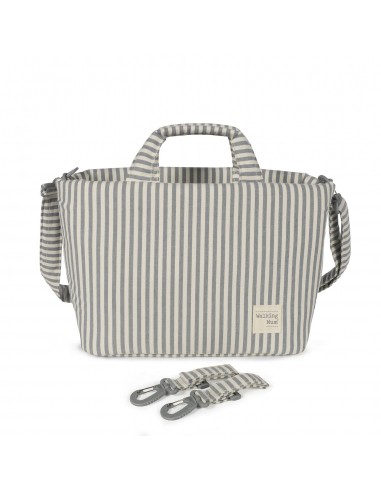 BOLSA CANASTILLA PRALINÉ RAYAS MATCHA