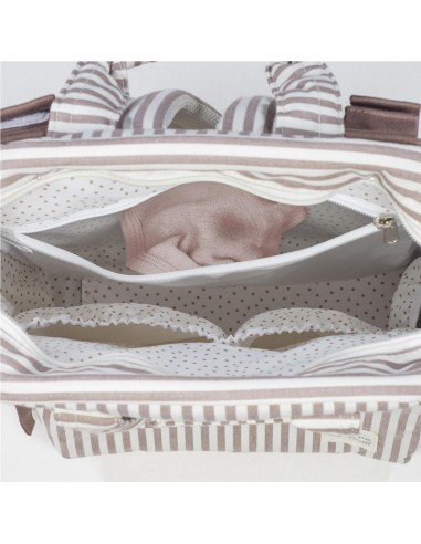 MOCHILA PRALINÉ RAYAS MOKA