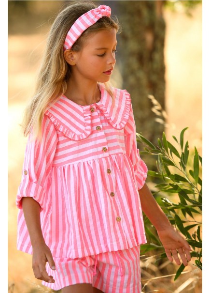 CONJUNT BLUSON- SHORT RAYAS