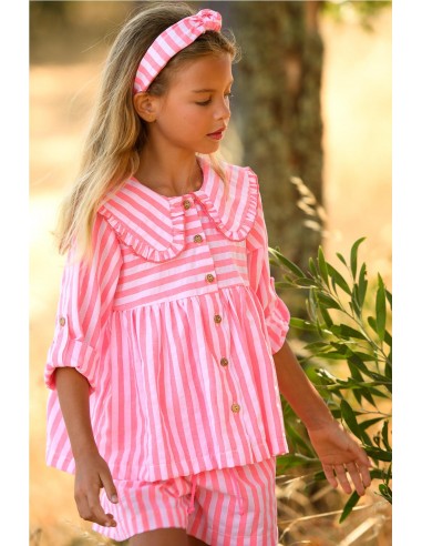 CONJUNT BLUSON- SHORT RAYAS