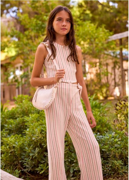 CONJ. PANTALON LARGO RAYAS