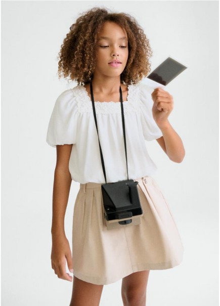 FALDA PANTALON PLANA GABARDIN