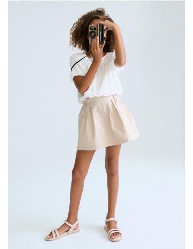 FALDA PANTALON PLANA GABARDIN