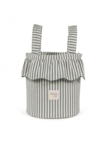 BOLSO BUCKET PRALINÉ RAYAS MATCHA
