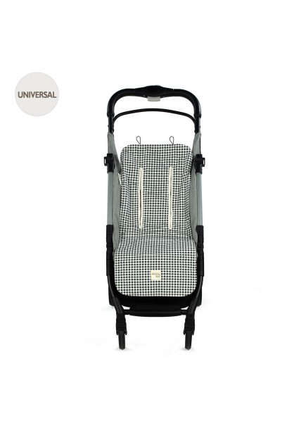 COLCHONETA I LOVE VICHY NEGRO