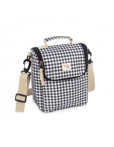 BOLSA TERMICA I LOVE VICHY NEGRO