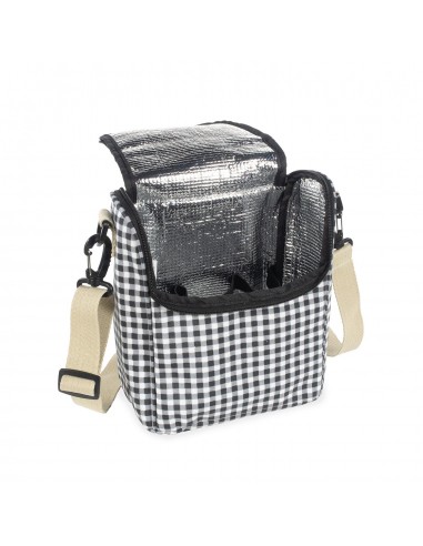 BOLSA TERMICA I LOVE VICHY NEGRO