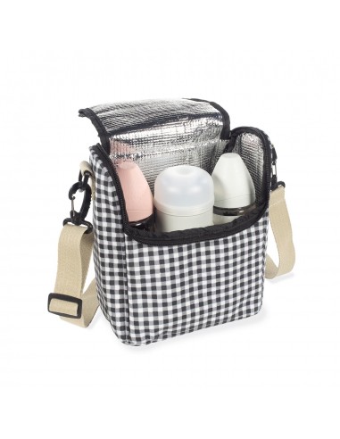 BOLSA TERMICA I LOVE VICHY NEGRO