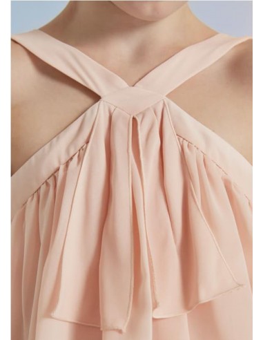 VESTIDO GASA VOLANTES