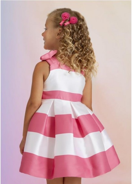 VESTIDO MIKADO RAYAS 2