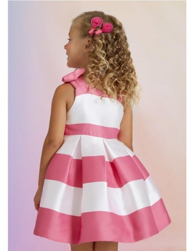 VESTIDO MIKADO RAYAS