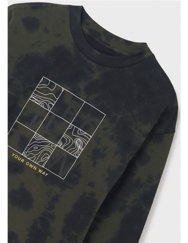 Camiseta manga larga con tie dye para...