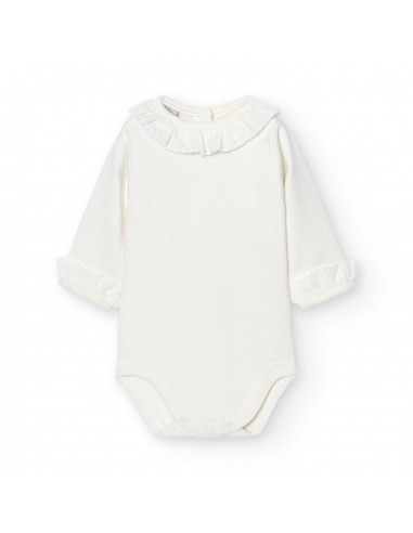 BODY MANGA LARGA CUELLO BATISTA