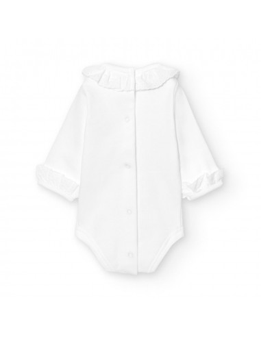 BODY MANGA LARGA CUELLO BATISTA