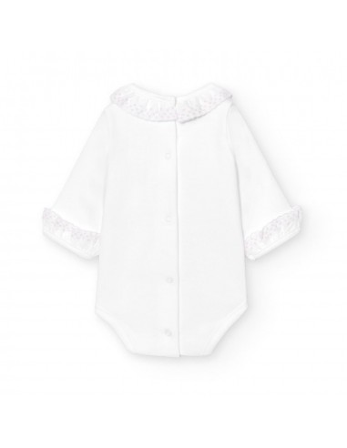 BODY MANGA LARGA CUELLO BATISTA