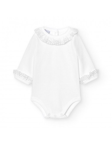 BODY MANGA LARGA CUELLO BATISTA