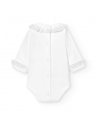 BODY MANGA LARGA CUELLO BATISTA