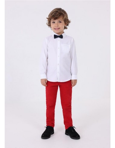 CAMISA MANGA LARGA CON PAJARITA