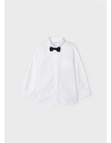 CAMISA MANGA LARGA CON PAJARITA