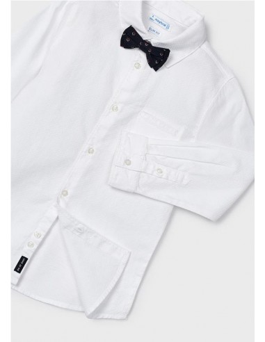 CAMISA MANGA LARGA CON PAJARITA