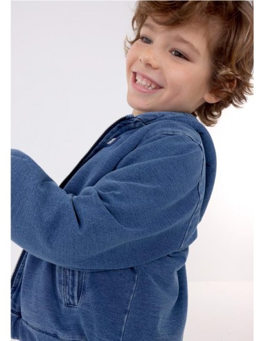 CAZADORA FELPA DENIM CAZADORA FELPA DENIM
