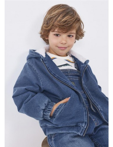 CAZADORA FELPA DENIM CAZADORA FELPA DENIM