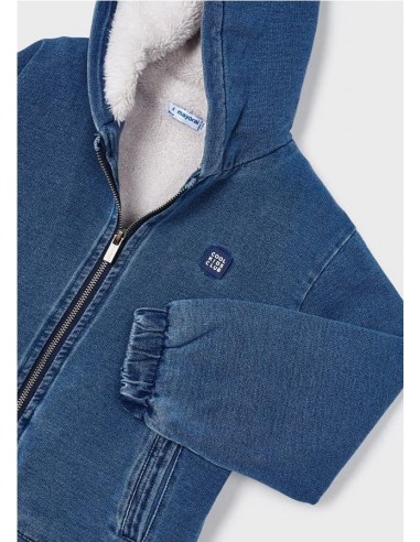 CAZADORA FELPA DENIM CAZADORA FELPA DENIM