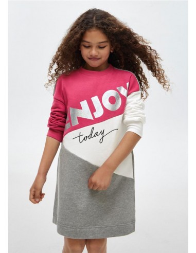 VESTIDO FELPA CORTES