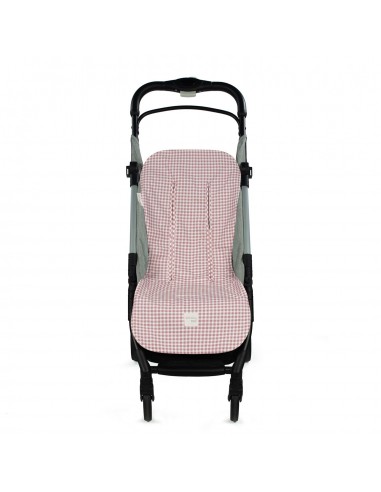 COLCHONETA I LOVE VICHY CUADRO ROSA