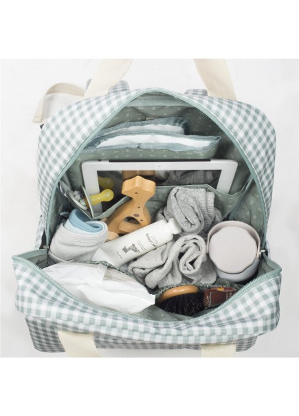 MOCHILA I LOVE VICHY VERDE 2