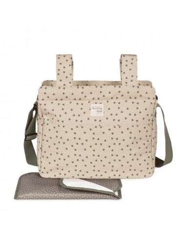 BOLSA CANASTILLA CORAZONES POPPY MUSGO