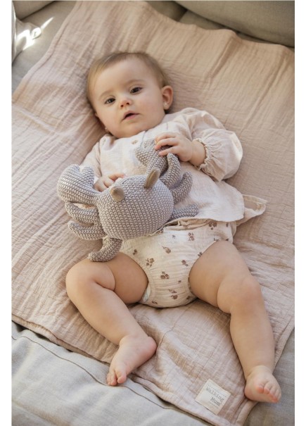 MANTA/MUSELINA ECO MUM APRICOT