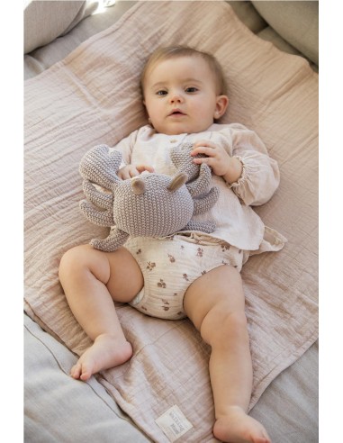 MANTA/MUSELINA ECO MUM APRICOT