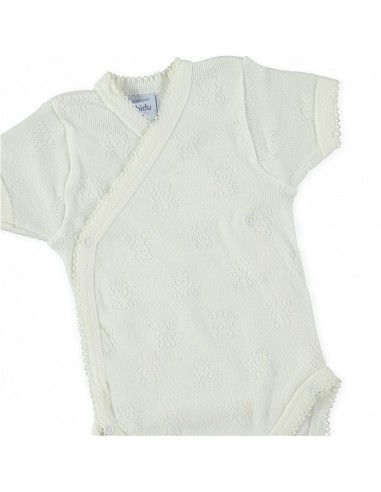 BODY MANGA CORTA CRUZADO CALADO OSITOS