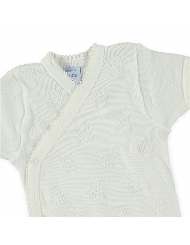 BODY MANGA CORTA CRUZADO CALADO OSITOS