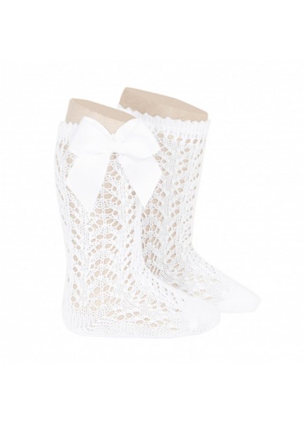 CALCETÍN ALTO PERLÉ CALADO...