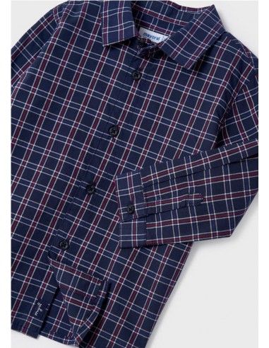 CAMISA MANGA LARGA CUADROS DE MAYORAL