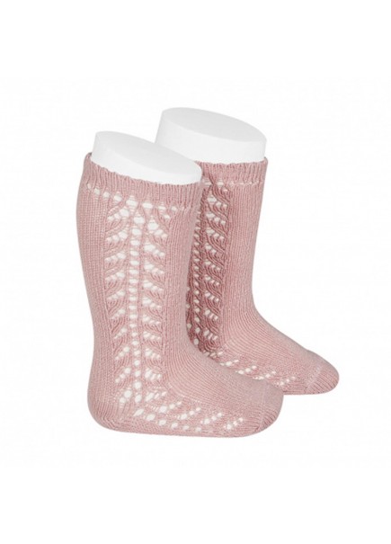 CALCETÍN ALTO CALIDO CALADO...