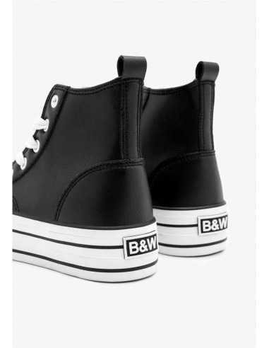 ZAPATILLAS ALTAS NAPA B&W