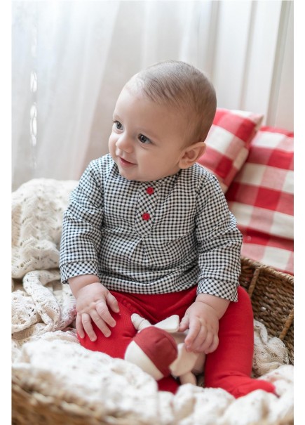 CONJUTO CAMISA VICHY CON...