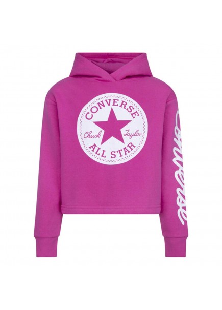 SUDADERA CORTA CON CAPUCHA