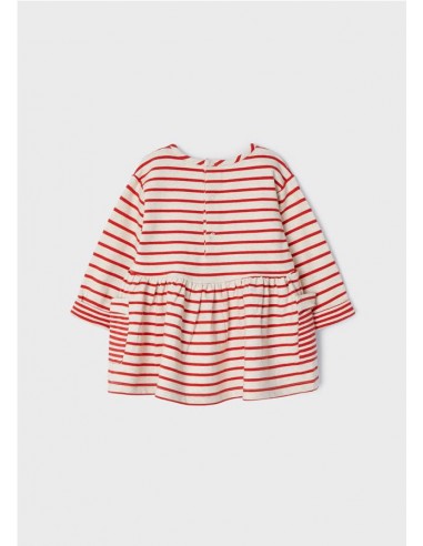 VESTIDO RAYAS PARA BEBE DE MAYORAL.