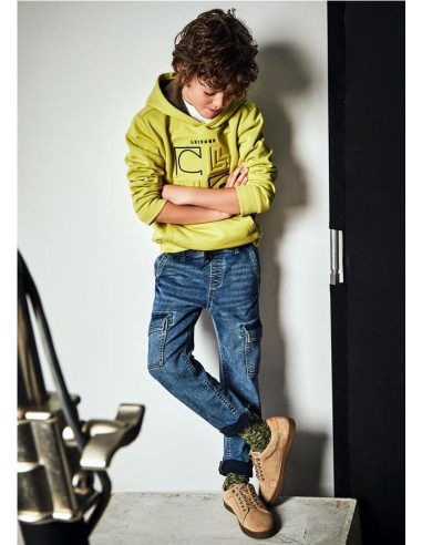 PANTALÓN DENIM JOGGER CARGO