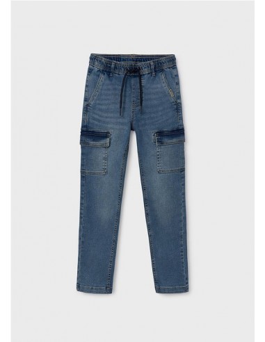 PANTALÓN DENIM JOGGER CARGO