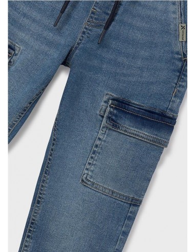 PANTALÓN DENIM JOGGER CARGO