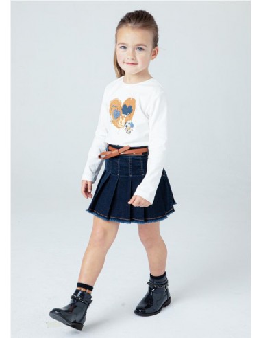 FALDA TEJANA CON CINTURÓN.