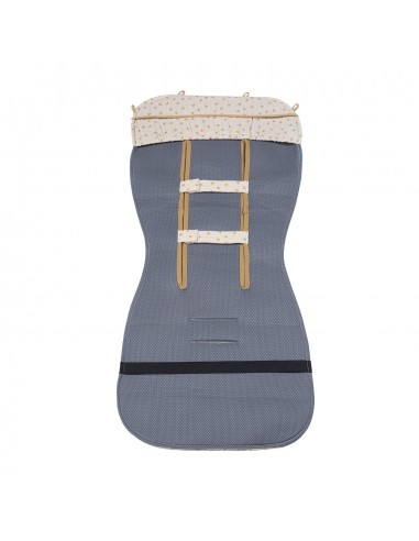 COLCHONETA CORAZONES POPPY CANELA