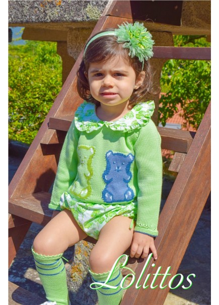 JUBÓN NIÑA CON CUBRE  DENIM