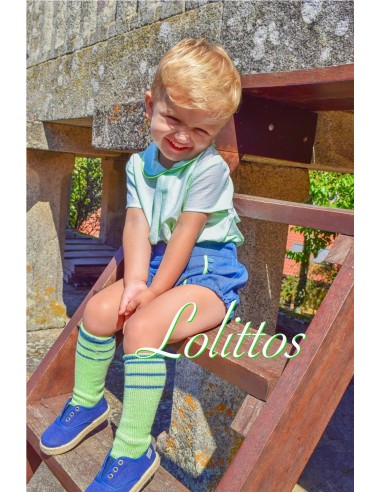 CONJUNTO 3 PIEZAS NIÑO DENIM