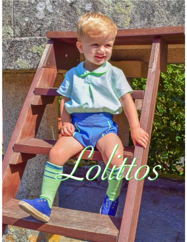 CONJUNTO 3 PIEZAS NIÑO DENIM